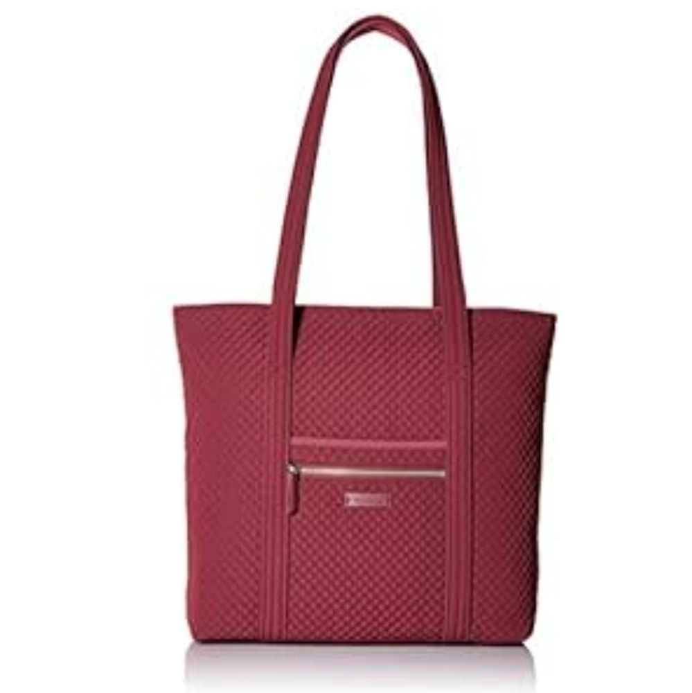 Vera Bradley Quilted Tote Bag in Berry